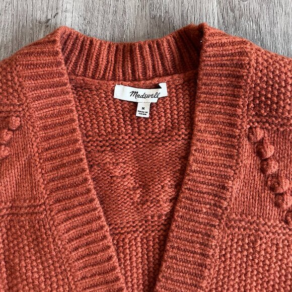 Madewell Rust Cardigan Sweater - Picture 2 of 8